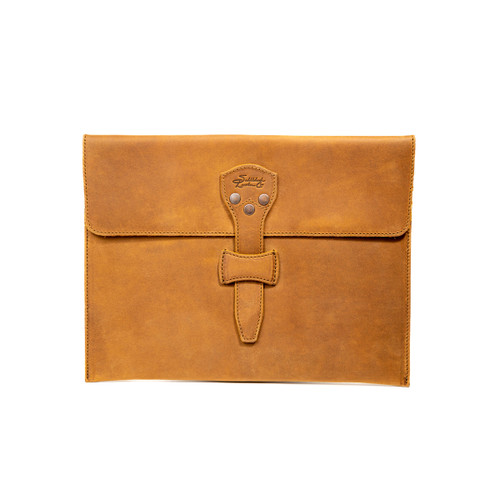 Dave's Deals Leather Document Holder - Old Design - Tobacco